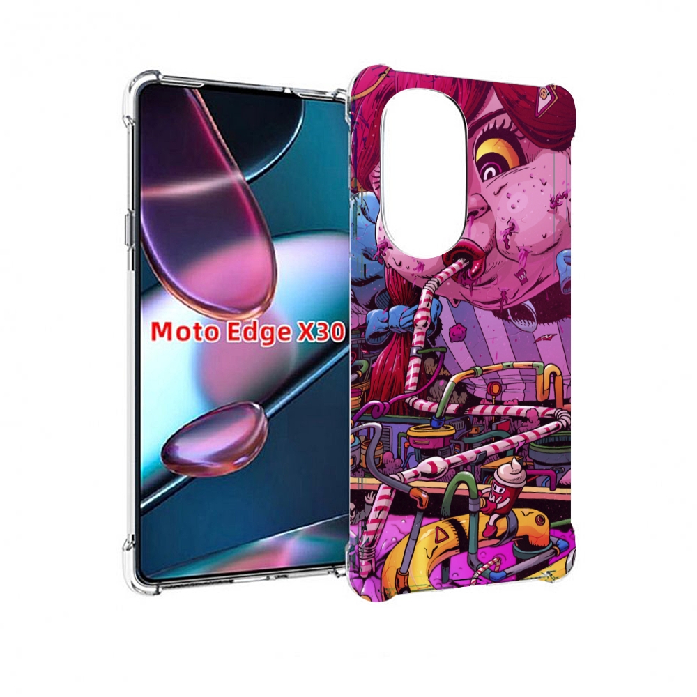 

Чехол MyPads прикольная сладкая картинка для Motorola Moto Edge X30, Прозрачный, Tocco