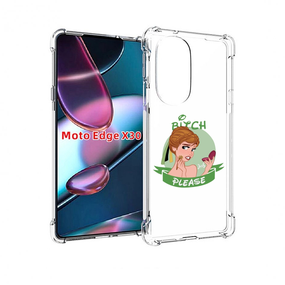 

Чехол MyPads принцесса-Анна женский для Motorola Moto Edge X30, Прозрачный, Tocco