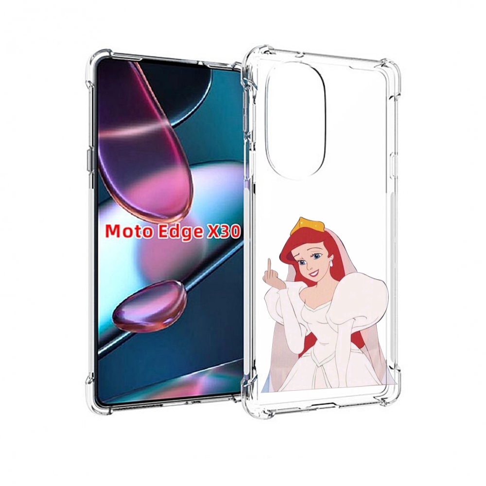 

Чехол MyPads принцесса-Русалочка-Ариель женский для Motorola Moto Edge X30, Прозрачный, Tocco