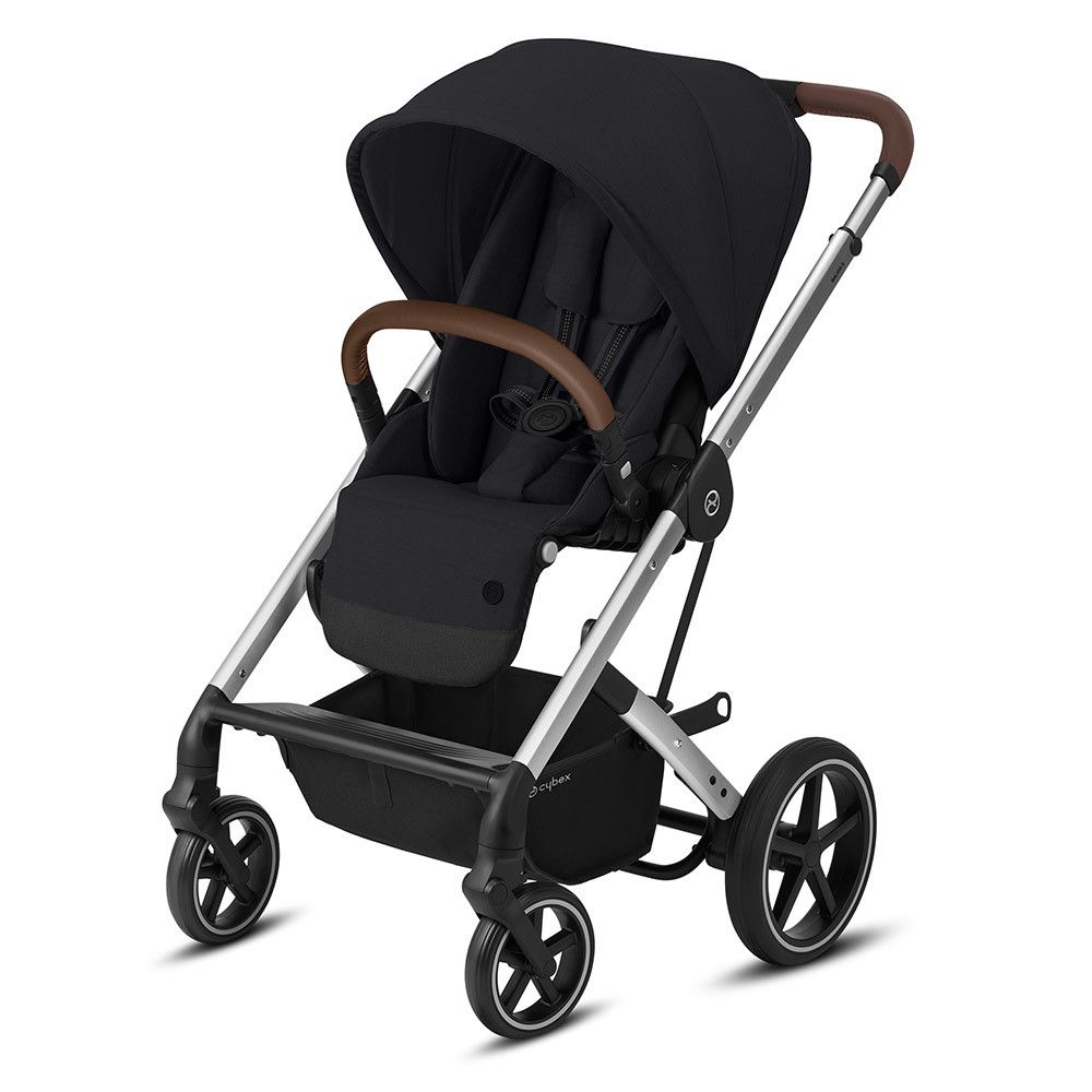 

Коляска прогулочная Cybex Balios S Lux SLV Deep Black с дождевиком, Balios S