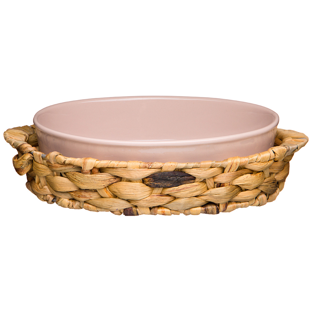 

Набор из 6 штук Блюдо для запекания в корзине Bronco Fusion 26х17см, 800мл (263-1159_6), Розовый