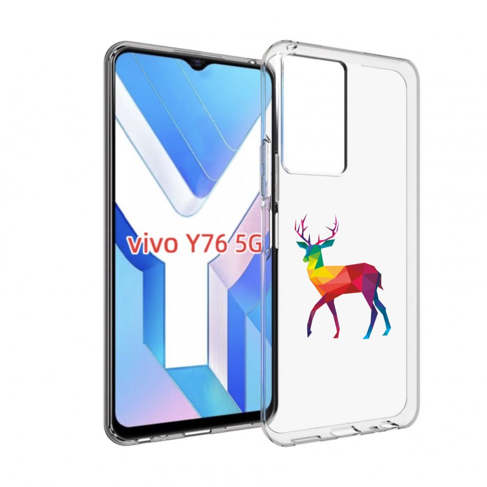 

Чехол MyPads геометрический олень для Vivo Y76 5G, Прозрачный, Tocco