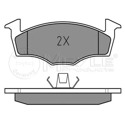 

Комплект передних тормозных колодок Meyle 0252186617