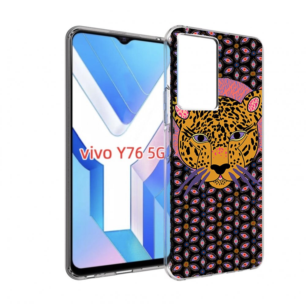 

Чехол MyPads тигр-в-глазах для Vivo Y76 5G, Прозрачный, Tocco
