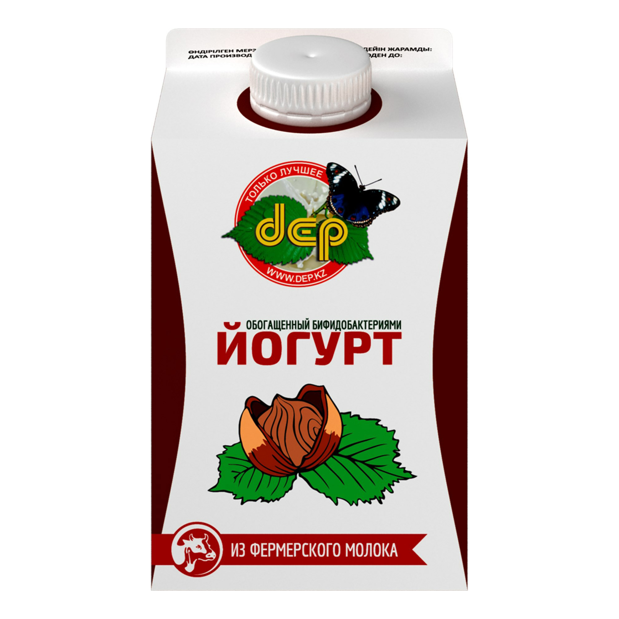 

Йогурт Dep с фруктовым джемом лесной орех 2,5% БЗМЖ 500 г