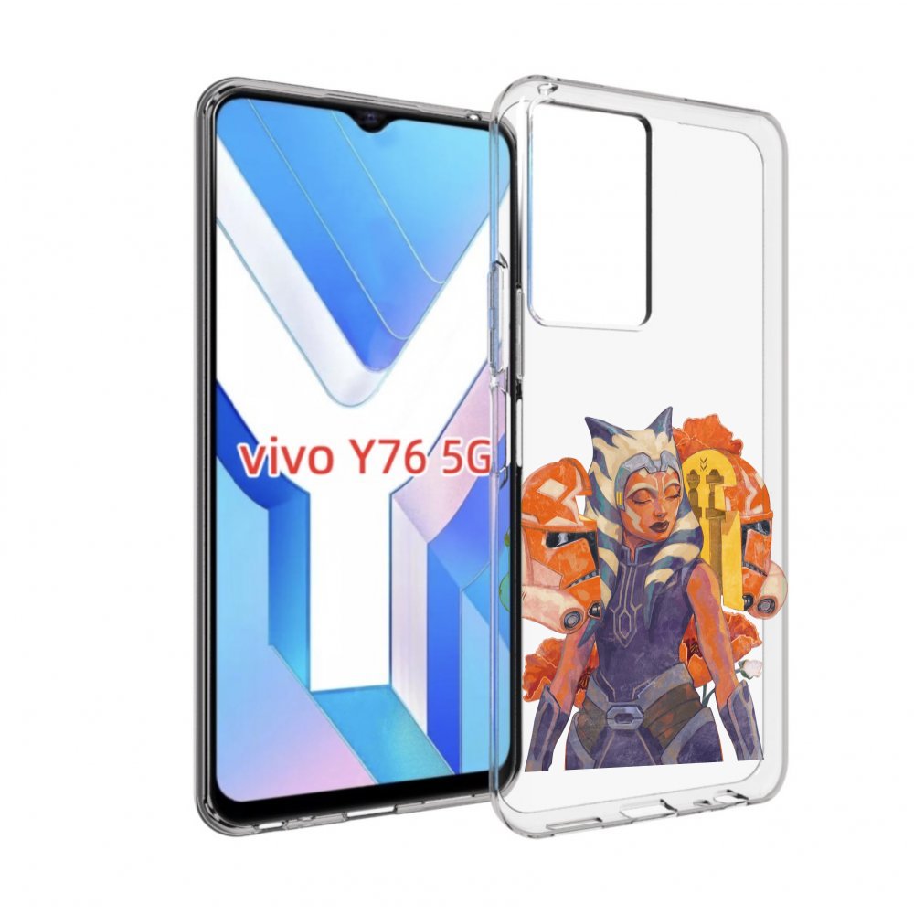 

Чехол MyPads тогрута-асока-тано для Vivo Y76 5G, Прозрачный, Tocco