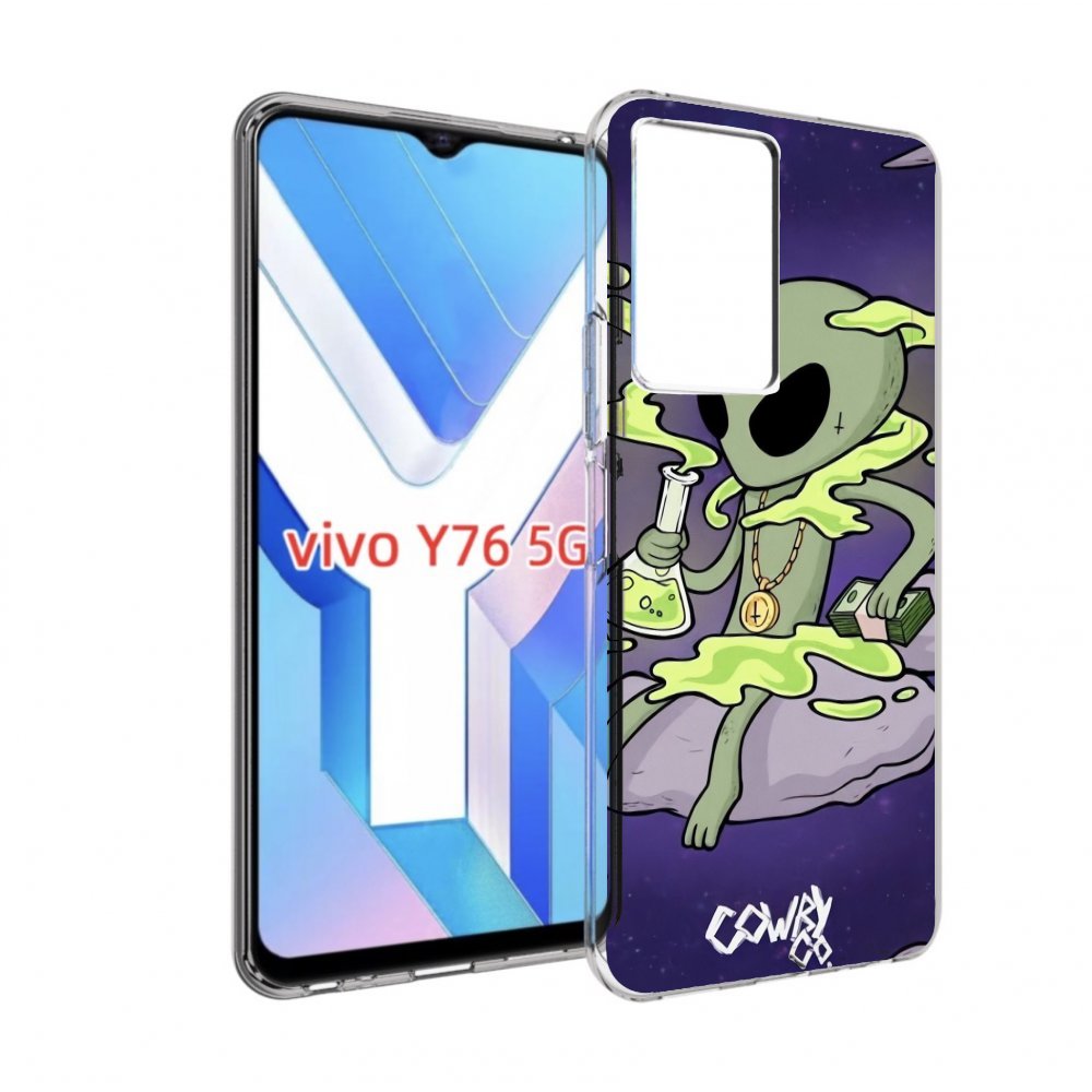 

Чехол MyPads токсичный инопланетянин для Vivo Y76 5G, Прозрачный, Tocco