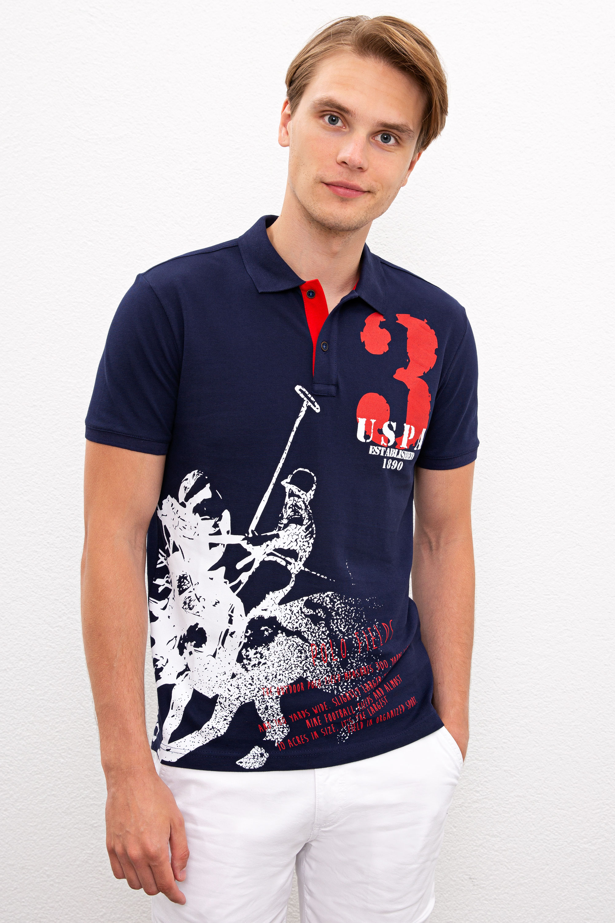 фото Футболка мужская u.s. polo assn. g081sz0110t-tate синяя xs