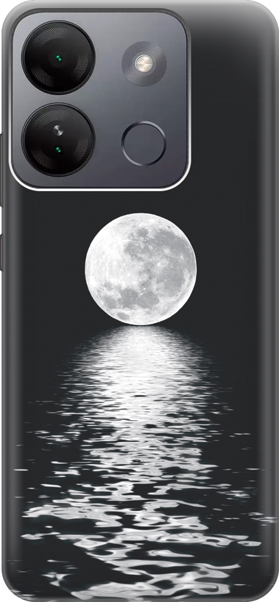 

Силиконовый чехол на Infinix Smart 7 HD, Белый;черный, 159427
