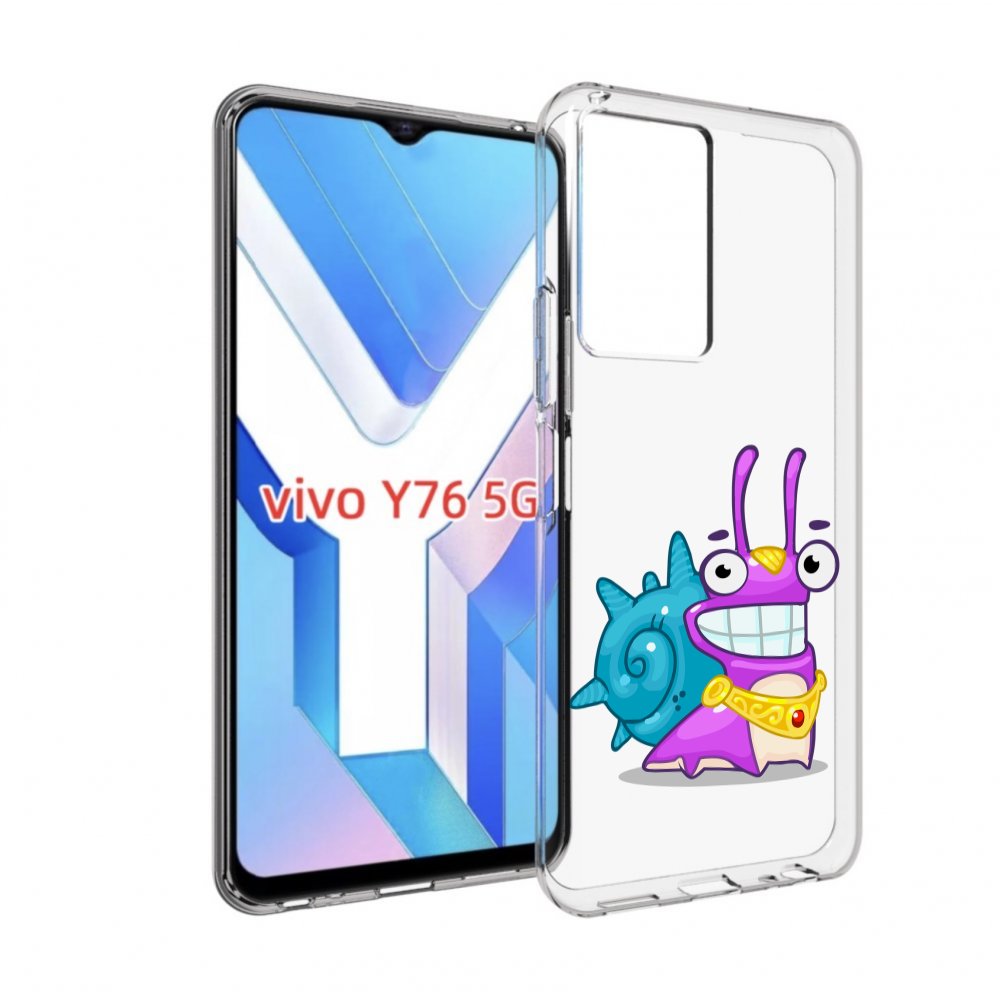 

Чехол MyPads улитка-принц для Vivo Y76 5G, Прозрачный, Tocco
