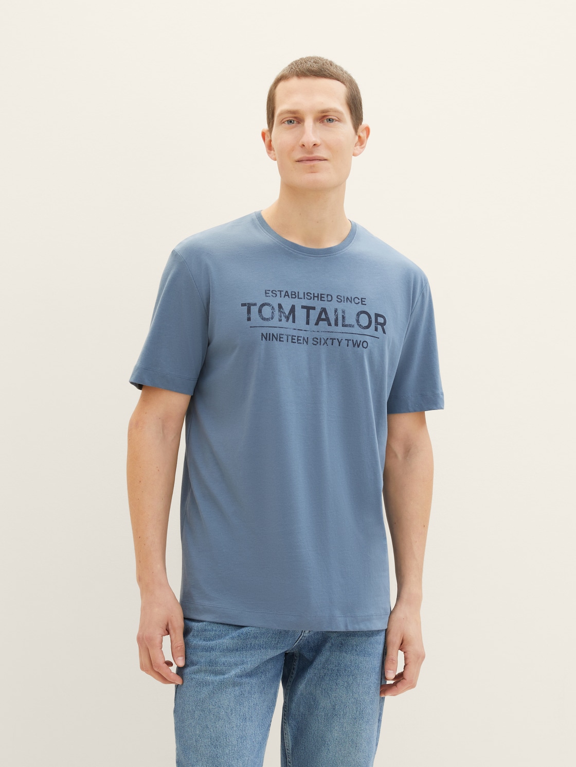 

Футболка мужская TOM TAILOR 1037982 синяя L, Синий, 1037982