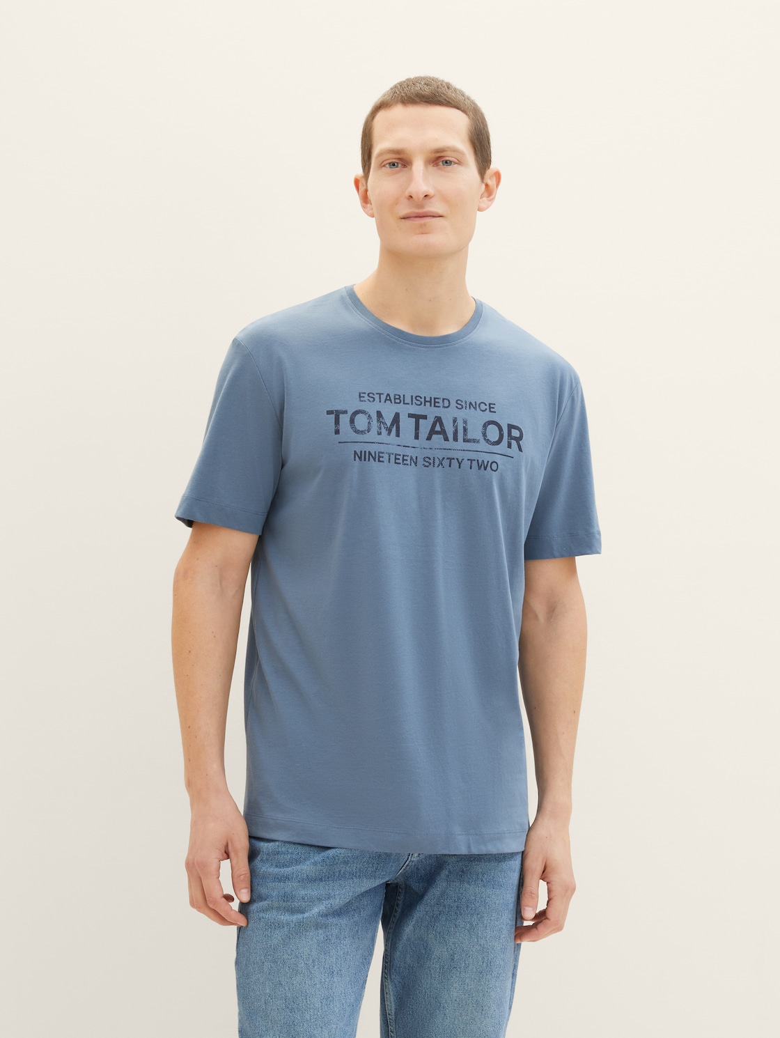 

Футболка мужская TOM TAILOR 1037982 синяя XL, Синий, 1037982