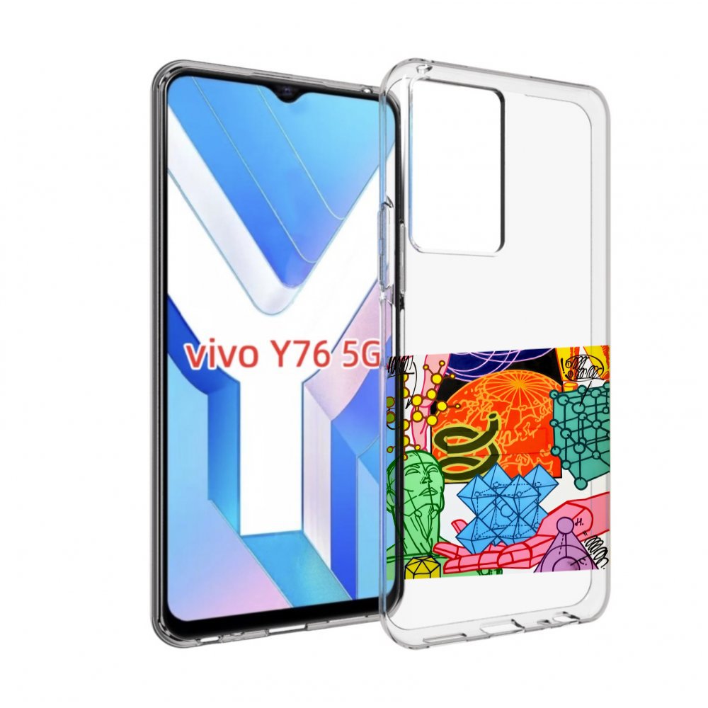 

Чехол MyPads физика-химия для Vivo Y76 5G, Прозрачный, Tocco