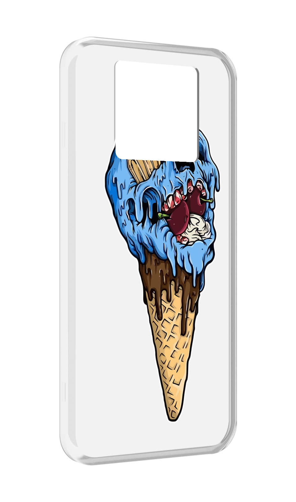 

Чехол MyPads мороженное череп для Black Shark 3 5G / Black Shark 3S, Прозрачный, Tocco