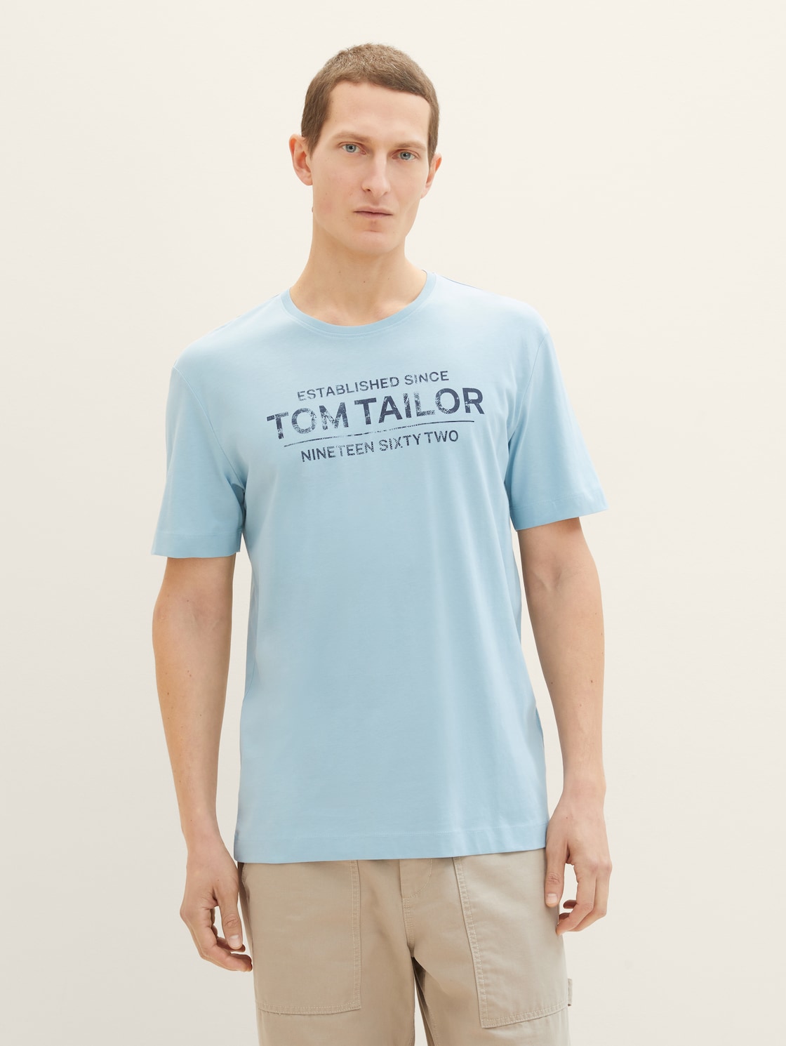 

Футболка мужская TOM TAILOR 1037982 голубая M, Голубой, 1037982