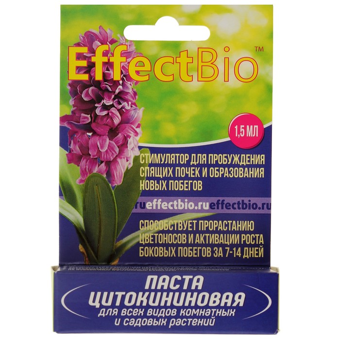 

Цитокининовая паста Effect+™ для домашних и садовых растений, 1,5 мл