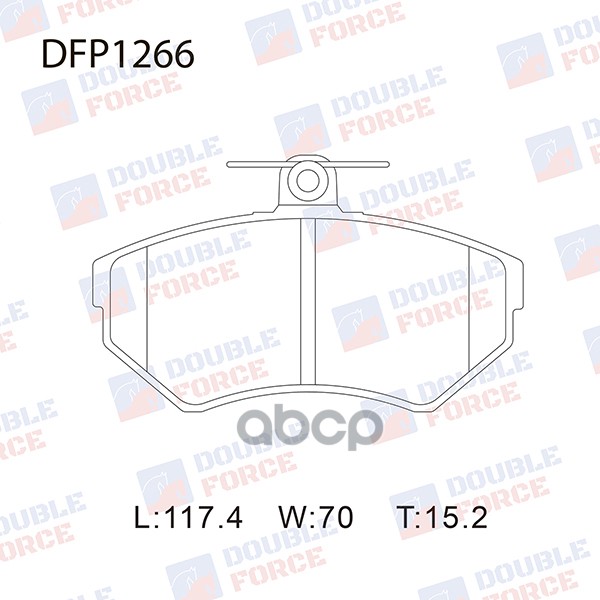 

Тормозные колодки DOUBLE FORCE дисковые DFP1266