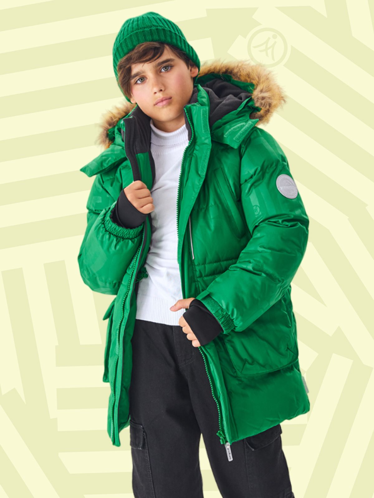 Куртка детская Premont WP324918 зеленый 146 13649₽