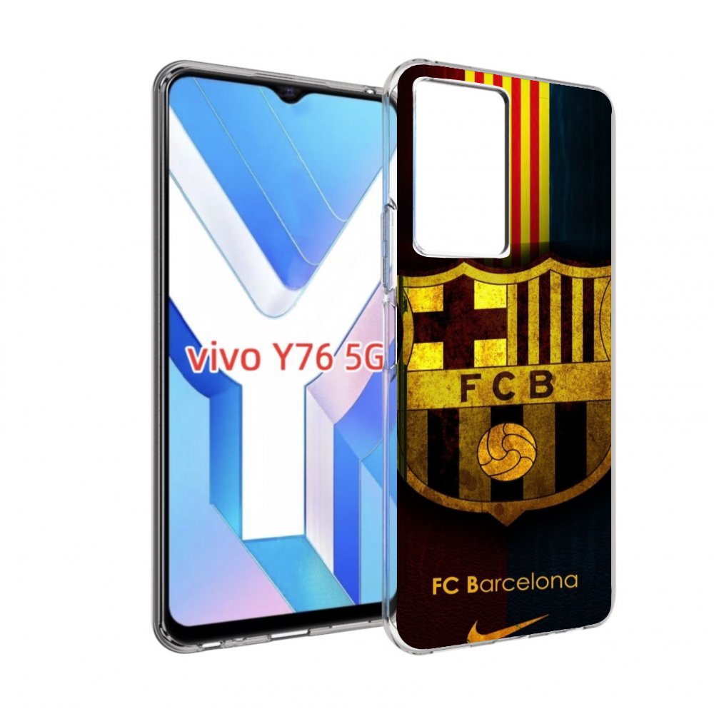 

Чехол MyPads фк барселона мужской для Vivo Y76 5G, Прозрачный, Tocco
