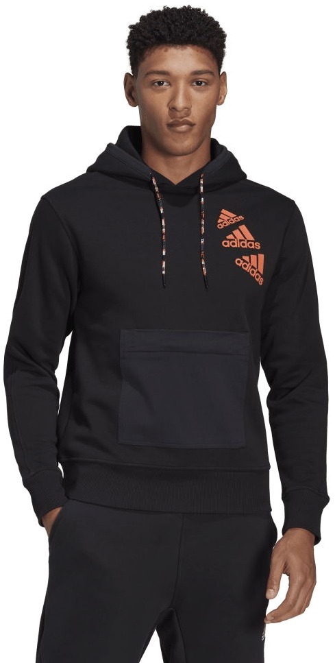 

Худи мужское Adidas Essentials Brandlove Fleece Hoodie черное L, Черный, Essentials Brandlove Fleece Hoodie