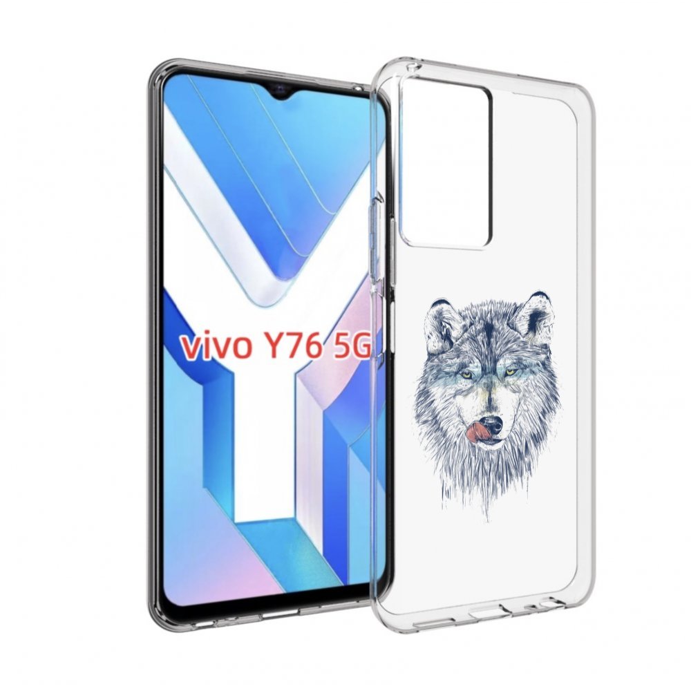 

Чехол MyPads голодгый волк для Vivo Y76 5G, Прозрачный, Tocco