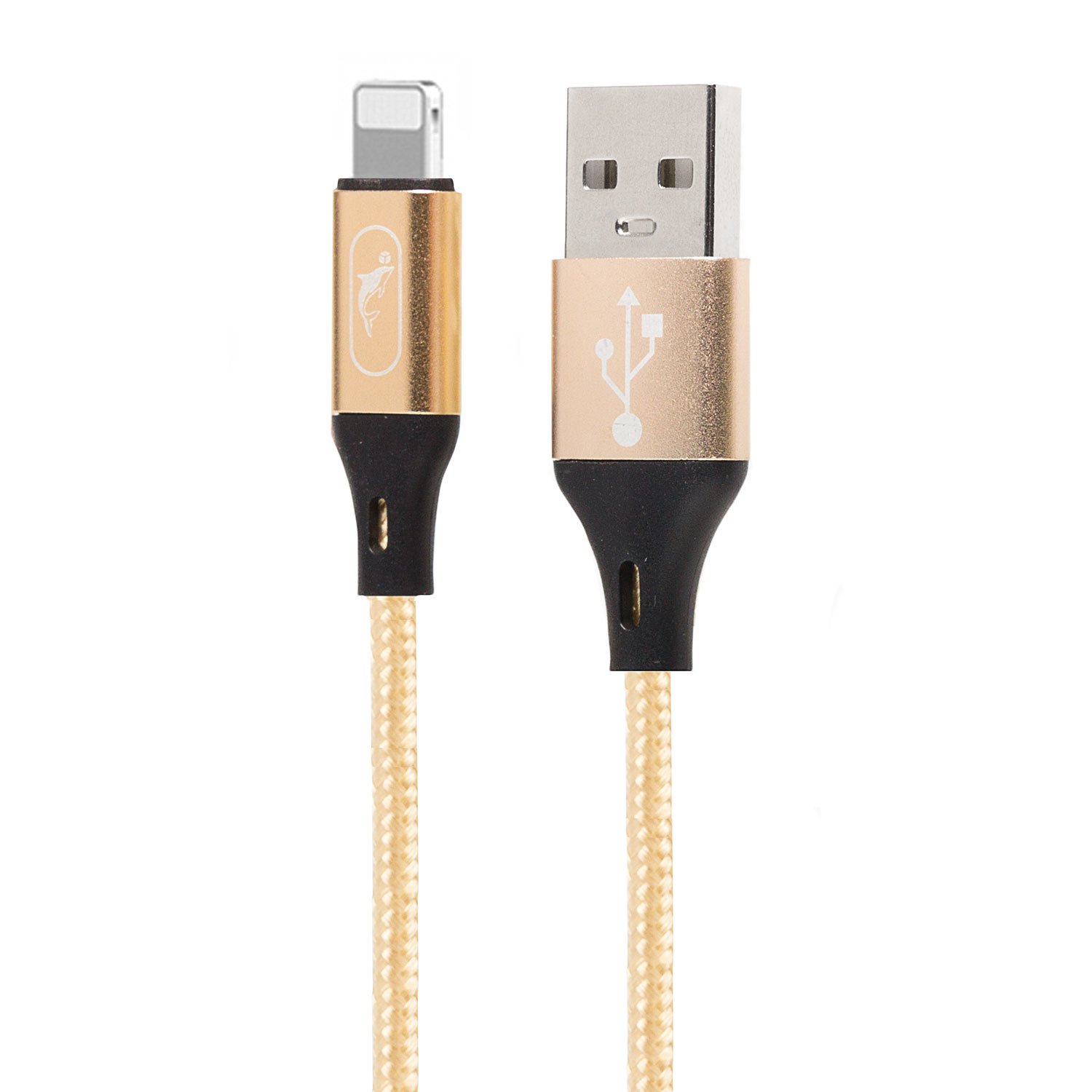 

Дата-кабель SKYDOLPHIN S55L USB - Lightning 1 м, золотистый