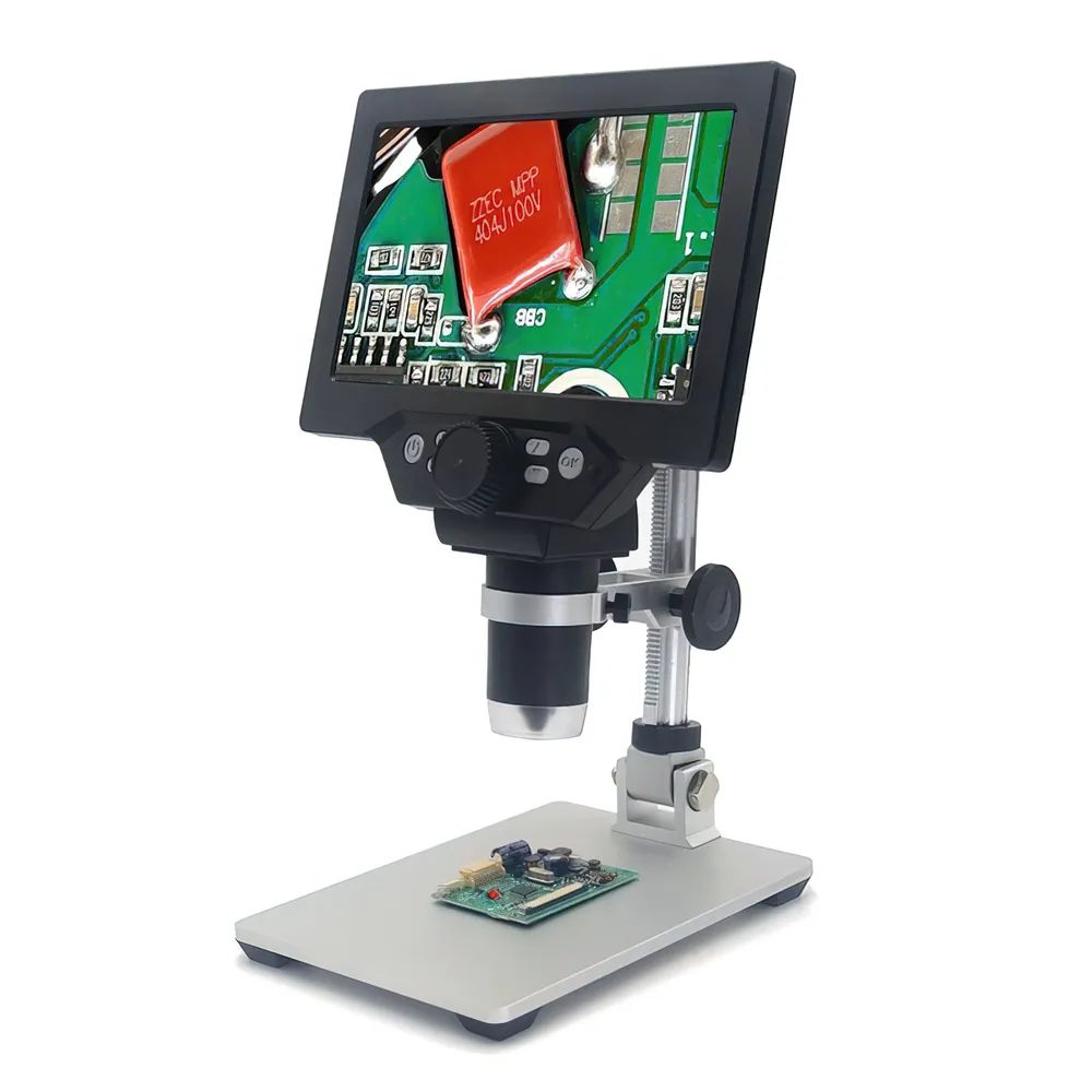 Цифровой микроскоп DigiMicro DM700 с большим ЖК дисплеем и записью для прикладных работ микроскоп детский биокласс с подсветкой фото видео режим 1200х