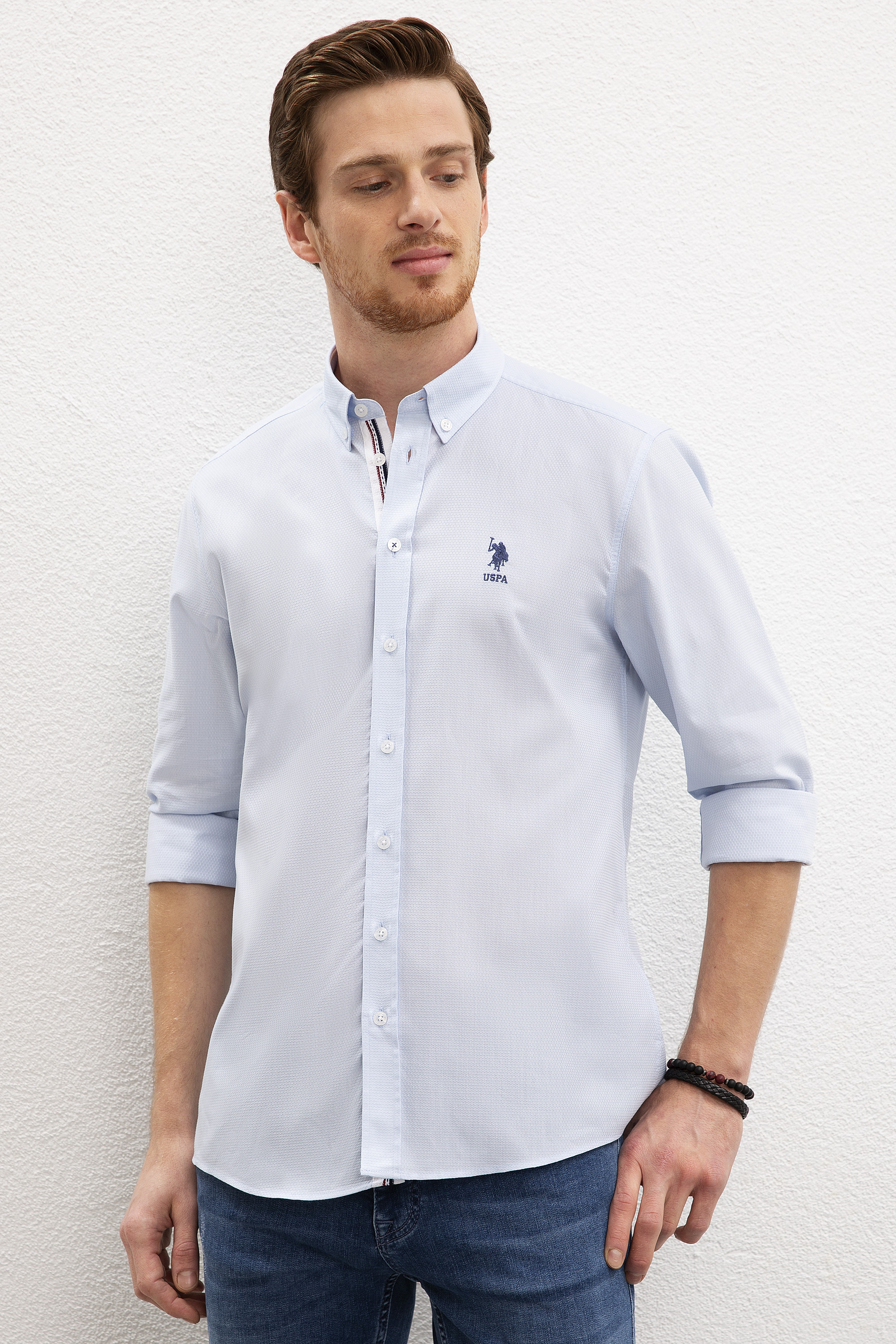 фото Рубашка мужская u.s. polo assn. g081sz0040novatama020y голубая l