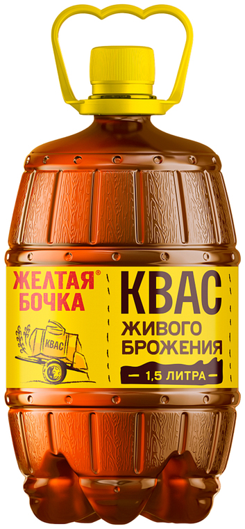 Квас живого брожения Желтая бочка 15 л 85₽