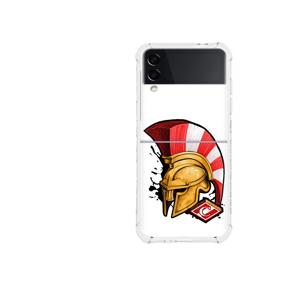 

Чехол MyPads Tocco для Samsung Galaxy Z Flip 3 ФК спартак шлем (PT226934.584.185), Прозрачный, Tocco