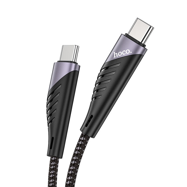 фото Кабель usb type-c - usb type-c hoco 1.2 м черный