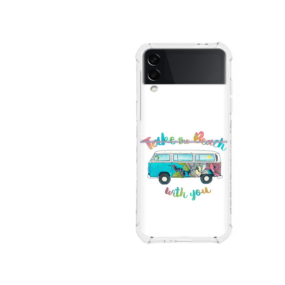 

Чехол MyPads Tocco для Samsung Galaxy Z Flip 3 Хиппи автобус (PT226934.584.190), Прозрачный, Tocco