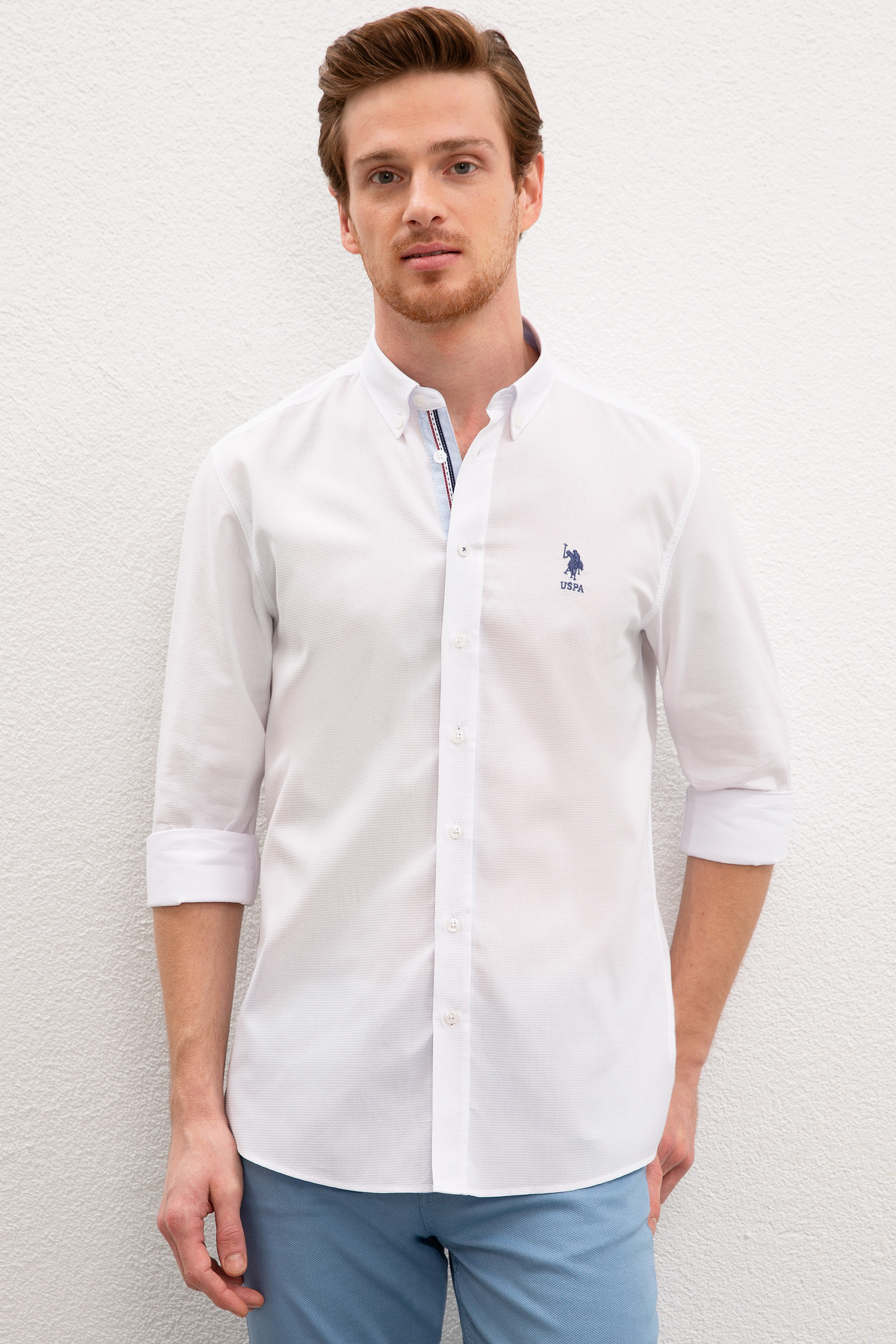 

Рубашка мужская U.S. POLO Assn. G081SZ0040NOVATAMA020Y белая M, G081SZ0040NOVATAMA020Y