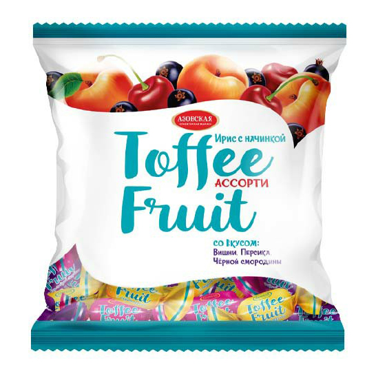 

Конфеты Ирис Азовская кондитерская фабрика Toffee Fruit ассорти 1 кг