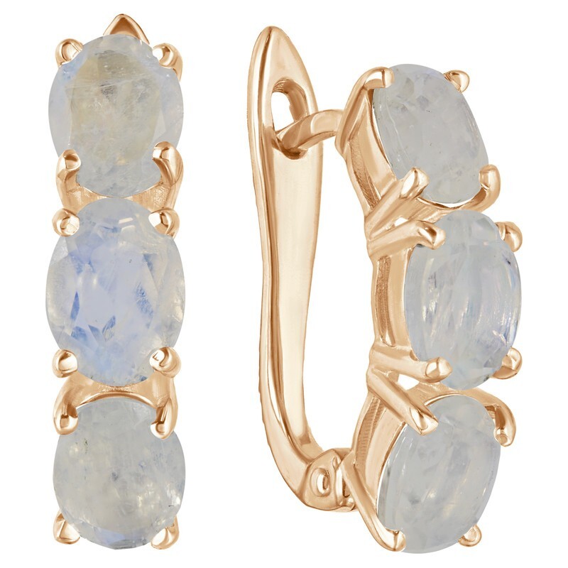 

Серьги из серебра с лунным камнем LAZURIT-ONLINE 8163PG, 8163PG