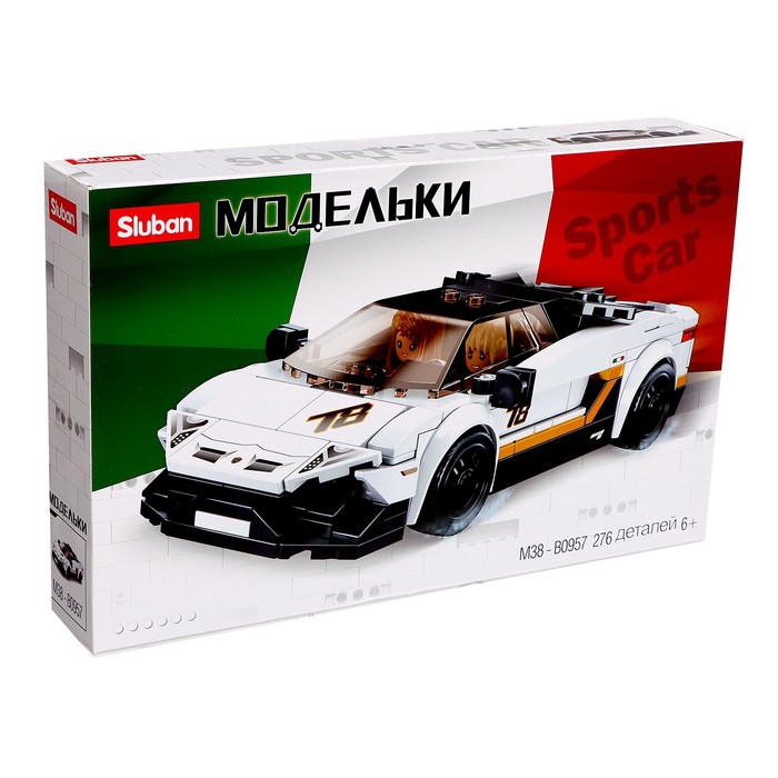 

Конструктор Модельки «Спорткар», 276 деталей
