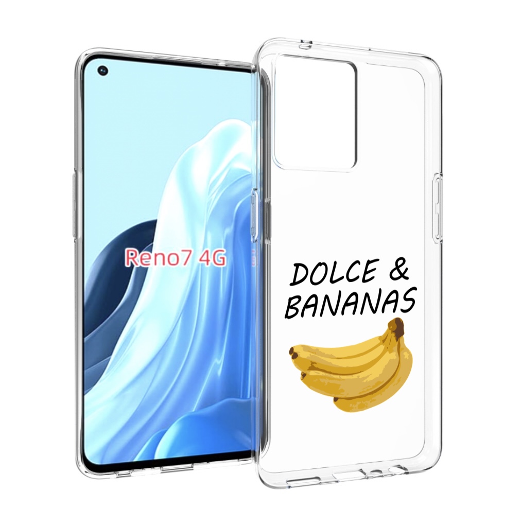 

Чехол MyPads Dolce Дольче банан для OPPO RENO 7 4G, Прозрачный, Tocco