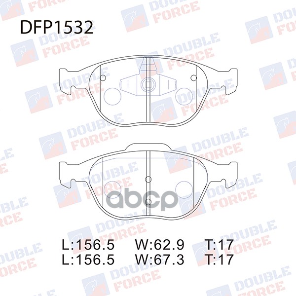 

Тормозные колодки DOUBLE FORCE дисковые DFP1532