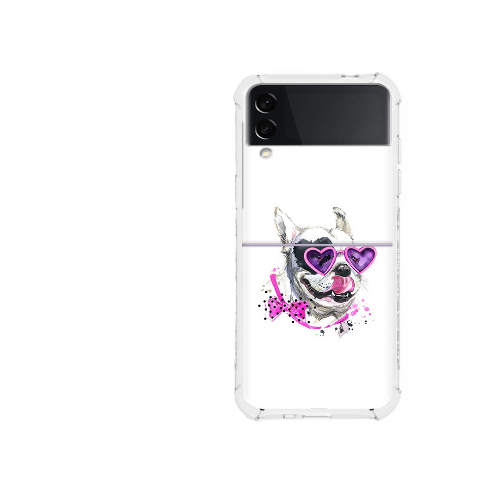 

Чехол MyPads Tocco для Samsung Galaxy Z Flip 3 акварельный пёс (PT226934.584.218), Прозрачный, Tocco
