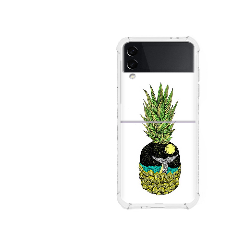 Чехол MyPads Tocco для Samsung Galaxy Z Flip 3 ананас с китом (PT226934.584.220)