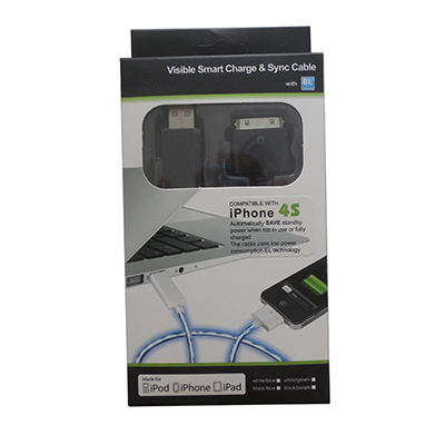 Кабель Apple 30 pin-USB Promise Mobile 0.9 м черный, фиолетовый