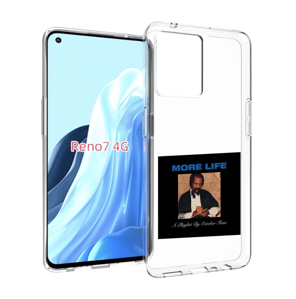 

Чехол MyPads Drake - More Life для OPPO RENO 7 4G, Прозрачный, Tocco