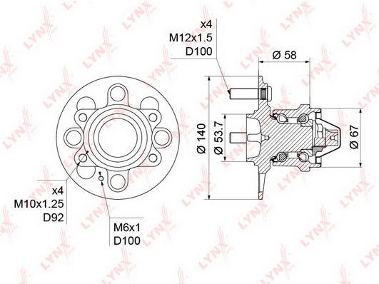 

Подшипник ступицы задней Hyundai Accent III/Getz 02>10 Kia Picanto/Rio II 04>11 Lynx WH123