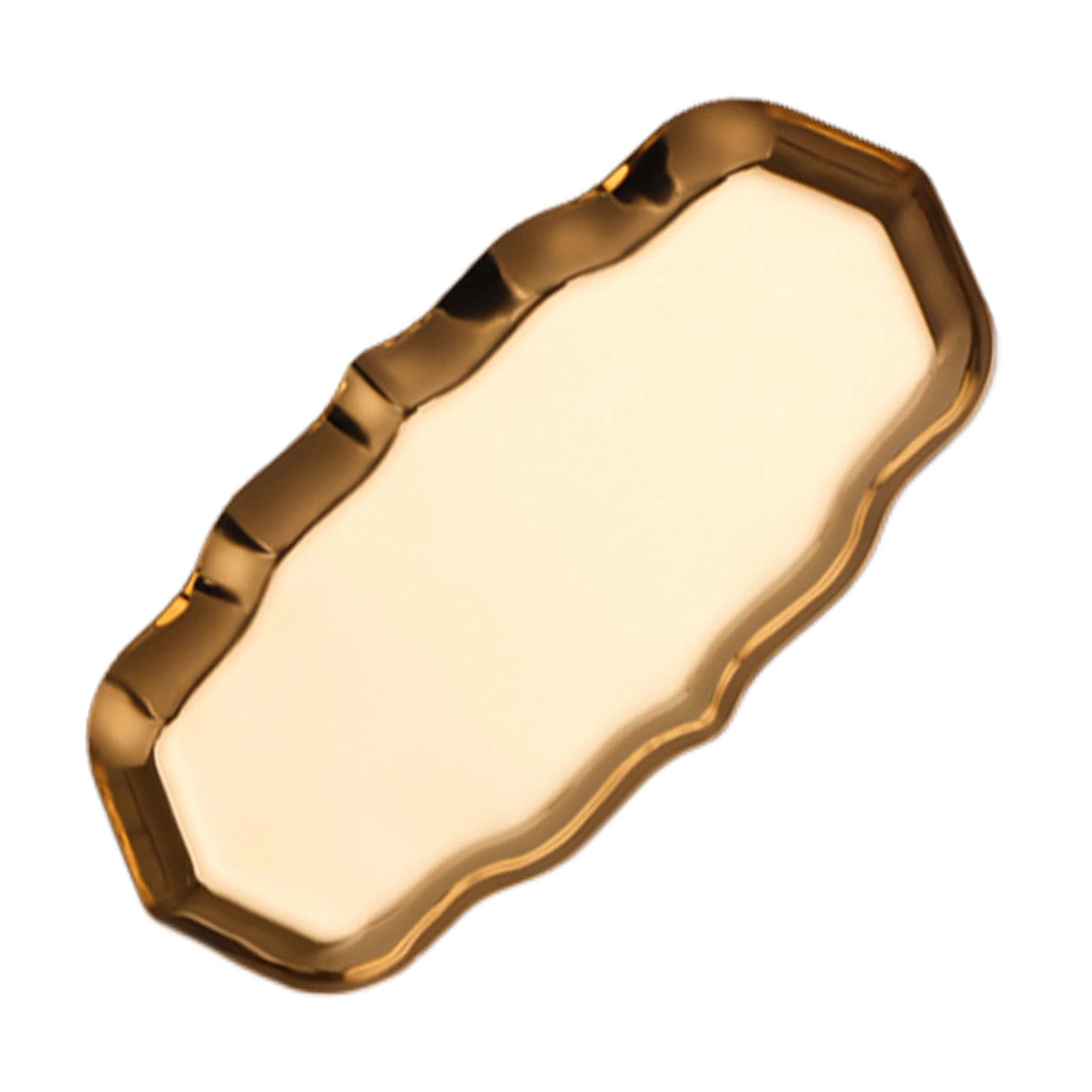 Лоток BYFASHION для стерилизации и хранения инструментов металлический фигурный золотой