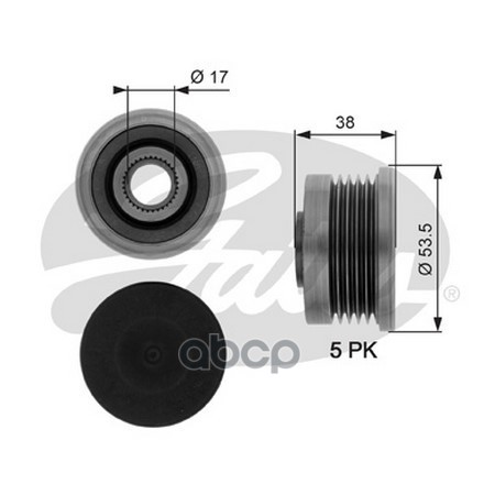 

Обгонный шкив генератора Gates OAP7082