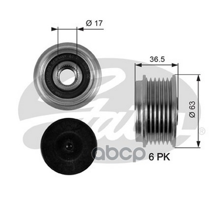 Обгонный шкив генератора Gates OAP7051