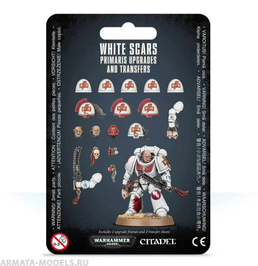 фото 55-23gw набор улучшений и декалей для примарисов белых шрамов white scars primaris upgrade games workshop