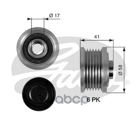 

Обгонный шкив генератора Gates OAP7052