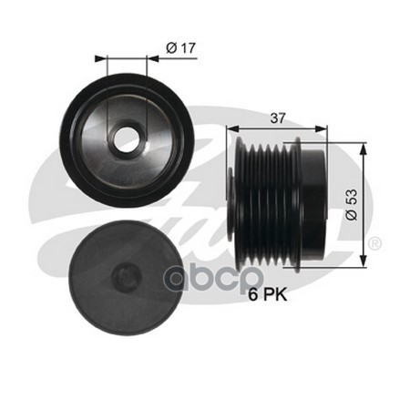 фото Обгонный шкив генератора gates oap7015