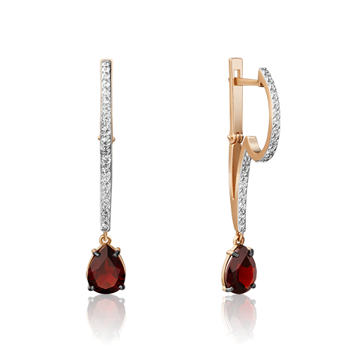 

Серьги из красного золота с гранатом PLATINA jewelry 02-4584-00-264-1110-57_0, 02-4584-00-264-1110-57_0